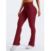 imageYEOREO Mini Flare Leggings Womens Workout Butt Lifting Legging Hidden Scrunch Seamless Impact Lilliean Yoga PantsScarlet Red