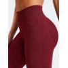 imageYEOREO Mini Flare Leggings Womens Workout Butt Lifting Legging Hidden Scrunch Seamless Impact Lilliean Yoga PantsScarlet Red