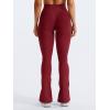 imageYEOREO Mini Flare Leggings Womens Workout Butt Lifting Legging Hidden Scrunch Seamless Impact Lilliean Yoga PantsScarlet Red
