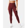 imageYEOREO Scrunch Workout Leggings for Women Grand Butt Lifting Seamless Leggings High Waisted Tummy Control Gym Yoga PantsBurgundy