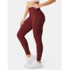 imageYEOREO Scrunch Workout Leggings for Women Grand Butt Lifting Seamless Leggings High Waisted Tummy Control Gym Yoga PantsBurgundy