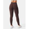 imageYEOREO Scrunch Workout Leggings for Women Grand Butt Lifting Seamless Leggings High Waisted Tummy Control Gym Yoga PantsChocolate
