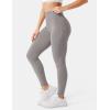 imageYEOREO Scrunch Workout Leggings for Women Grand Butt Lifting Seamless Leggings High Waisted Tummy Control Gym Yoga PantsLight Grey