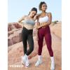 imageYEOREO V Waist Workout Leggings for Women Amplify Butt Lifting Scrunch Gym Leggings Seamless Yoga PantsBlack