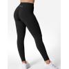 imageYEOREO V Waist Workout Leggings for Women Amplify Butt Lifting Scrunch Gym Leggings Seamless Yoga PantsBlack