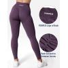 imageYEOREO V Waist Workout Leggings for Women Amplify Butt Lifting Scrunch Gym Leggings Seamless Yoga PantsBlack Purple