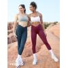 imageYEOREO V Waist Workout Leggings for Women Amplify Butt Lifting Scrunch Gym Leggings Seamless Yoga PantsBlue Green