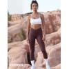 imageYEOREO V Waist Workout Leggings for Women Amplify Butt Lifting Scrunch Gym Leggings Seamless Yoga PantsBrown