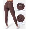 imageYEOREO V Waist Workout Leggings for Women Amplify Butt Lifting Scrunch Gym Leggings Seamless Yoga PantsBrown