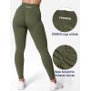 imageYEOREO V Waist Workout Leggings for Women Amplify Butt Lifting Scrunch Gym Leggings Seamless Yoga PantsDark Green
