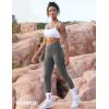 imageYEOREO V Waist Workout Leggings for Women Amplify Butt Lifting Scrunch Gym Leggings Seamless Yoga PantsGrey