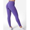 imageYEOREO V Waist Workout Leggings for Women Amplify Butt Lifting Scrunch Gym Leggings Seamless Yoga PantsLavender