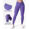 imageYEOREO V Waist Workout Leggings for Women Amplify Butt Lifting Scrunch Gym Leggings Seamless Yoga PantsLavender