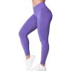 imageYEOREO V Waist Workout Leggings for Women Amplify Butt Lifting Scrunch Gym Leggings Seamless Yoga PantsLavender