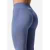 imageYEOREO V Waist Workout Leggings for Women Amplify Butt Lifting Scrunch Gym Leggings Seamless Yoga PantsLight Blue