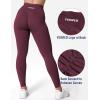 imageYEOREO V Waist Workout Leggings for Women Amplify Butt Lifting Scrunch Gym Leggings Seamless Yoga PantsWine