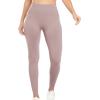 imageYEOREO Women Workout Leggings Seamless High Waisted Solid Yoga PantsBrown