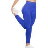 imageYEOREO Women Workout Leggings Seamless High Waisted Solid Yoga PantsCobalt