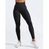 imageYEOREO Women Workout Leggings Seamless High Waisted Solid Yoga PantsMarl Black