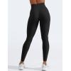 imageYEOREO Women Workout Leggings Seamless High Waisted Solid Yoga PantsMarl Black
