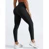 imageYEOREO Women Workout Leggings Seamless High Waisted Solid Yoga PantsMarl Black