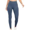 imageYEOREO Women Workout Leggings Seamless High Waisted Solid Yoga PantsNavy