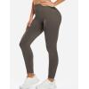 imageYEOREO Women Workout Leggings Seamless High Waisted Solid Yoga PantsOlive