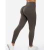 imageYEOREO Women Workout Leggings Seamless High Waisted Solid Yoga PantsOlive