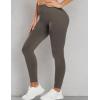 imageYEOREO Women Workout Leggings Seamless High Waisted Solid Yoga PantsOlive