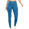 imageYEOREO Women Workout Leggings Seamless High Waisted Solid Yoga PantsPacific Blue