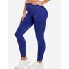 imageYEOREO Women Workout Leggings Seamless High Waisted Solid Yoga PantsTrue Indigo