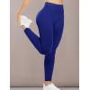 imageYEOREO Women Workout Leggings Seamless High Waisted Solid Yoga PantsTrue Indigo
