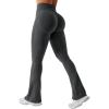 imageYEOREO Mini Flare Leggings Womens Workout Butt Lifting Legging Hidden Scrunch Seamless Impact Lilliean Yoga PantsAsphalt Ash