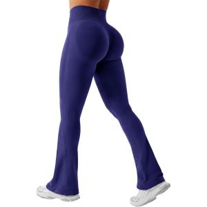 imageYEOREO Mini Flare Leggings Womens Workout Butt Lifting Legging Hidden Scrunch Seamless Impact Lilliean Yoga PantsNight Blue
