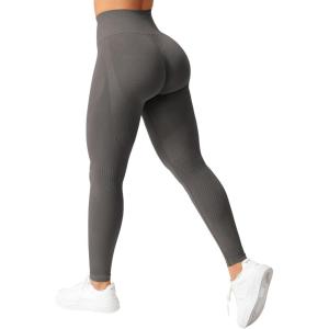 imageYEOREO Scrunch Workout Leggings for Women Grand Butt Lifting Seamless Leggings High Waisted Tummy Control Gym Yoga PantsDark Grey