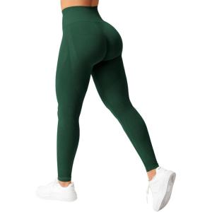 imageYEOREO Scrunch Workout Leggings for Women Grand Butt Lifting Seamless Leggings High Waisted Tummy Control Gym Yoga PantsGreen