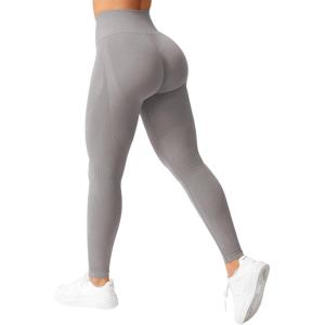imageYEOREO Scrunch Workout Leggings for Women Grand Butt Lifting Seamless Leggings High Waisted Tummy Control Gym Yoga PantsLight Grey
