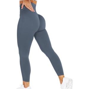 imageYEOREO Women Workout Leggings Seamless High Waisted Solid Yoga PantsNavy