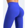 imageYEOREO Leggings for Women Hidden Scrunch High Waisted Yoga Pants V Cross Tummy Control Craze Compression WorkoutBlue