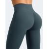 imageYEOREO Leggings for Women Hidden Scrunch High Waisted Yoga Pants V Cross Tummy Control Craze Compression WorkoutBlue Green