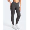 imageYEOREO Leggings for Women Hidden Scrunch High Waisted Yoga Pants V Cross Tummy Control Craze Compression WorkoutDark Grey