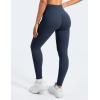 imageYEOREO Leggings for Women Hidden Scrunch High Waisted Yoga Pants V Cross Tummy Control Craze Compression WorkoutNavy Blue