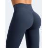 imageYEOREO Leggings for Women Hidden Scrunch High Waisted Yoga Pants V Cross Tummy Control Craze Compression WorkoutNavy Blue
