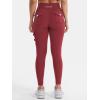 imageYEOREO CoreFlex Workout Cargo Leggings with Pockets for Women Hidden Scrunch Butt Lifting Leggings Gym Yoga PantsAnkela Red