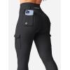 imageYEOREO CoreFlex Workout Cargo Leggings with Pockets for Women Hidden Scrunch Butt Lifting Leggings Gym Yoga PantsBlack