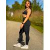 imageYEOREO CoreFlex Workout Cargo Leggings with Pockets for Women Hidden Scrunch Butt Lifting Leggings Gym Yoga PantsBlack