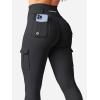 imageYEOREO CoreFlex Workout Cargo Leggings with Pockets for Women Hidden Scrunch Butt Lifting Leggings Gym Yoga PantsBlack
