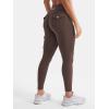 imageYEOREO CoreFlex Workout Cargo Leggings with Pockets for Women Hidden Scrunch Butt Lifting Leggings Gym Yoga PantsChocolate