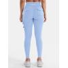 imageYEOREO CoreFlex Workout Cargo Leggings with Pockets for Women Hidden Scrunch Butt Lifting Leggings Gym Yoga PantsLight Blue