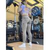 imageYEOREO CoreFlex Workout Cargo Leggings with Pockets for Women Hidden Scrunch Butt Lifting Leggings Gym Yoga PantsLight Grey